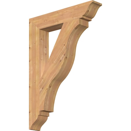 Ekena Millwork Funston Traditional Smooth Bracket, Western Red Cedar, 5 1/2"W x 32"D x 44"H BKT06X32X44FST01SWR